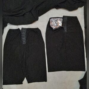 Black High-Waisted Shapewear/Workout Shorts, 1 New/1 EUC, Size 2XL/3XL